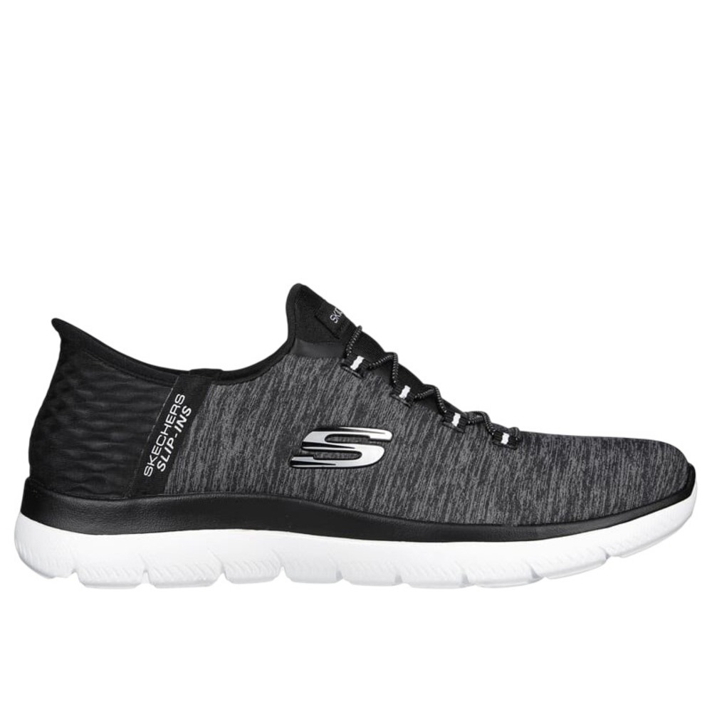 569.Skechers Women's Slip-ins: Summits - Dazzling Haze Heather Gray/Black Size 8